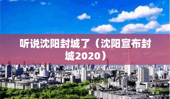 听说沈阳封城了（沈阳宣布封城2020）