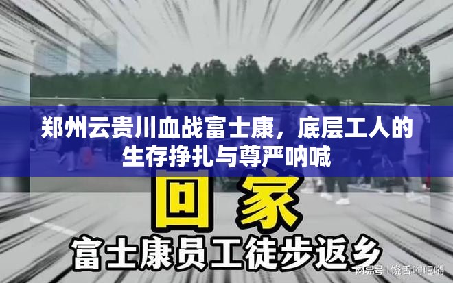 郑州云贵川血战富士康，底层工人的生存挣扎与尊严呐喊
