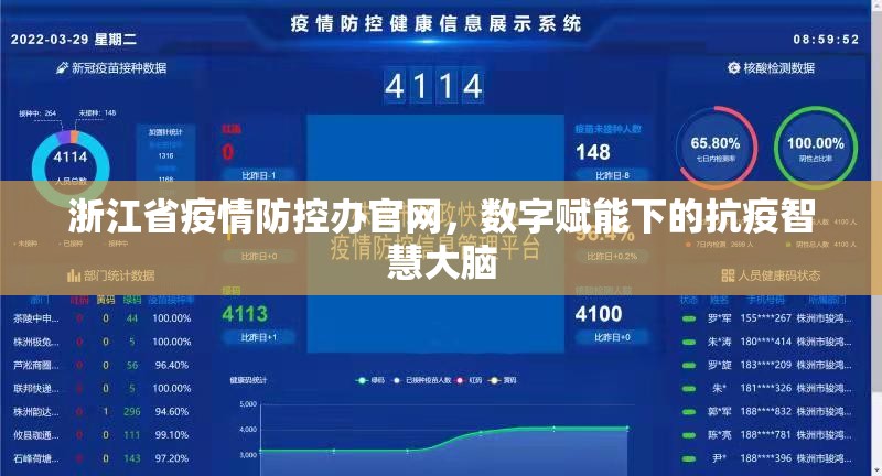 浙江省疫情防控办官网，数字赋能下的抗疫智慧大脑